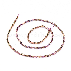 Electroplate Glass Beads Strands&nbsp;EGLA-F149-FP-03