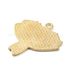 合金エナメルチャーム  ライトゴールド  花束  ヒマワリ模様  28x24.5x1.3mm  穴：2.1mm&nbsp;FIND-WH0034-21LG-03