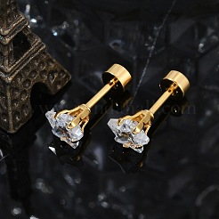Star Glass Ear Fake Plugs&nbsp;EJEW-H105-23G-C
