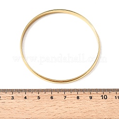 304 Stainless Steel Plain Bangles for Women Men&nbsp;BJEW-Z167-01G-03