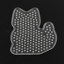 5x5mmDIYアイロンビーズに使用される動物ABCプラスチックペグボード  透明  98x78x5mm&nbsp;X-DIY-Q009-28