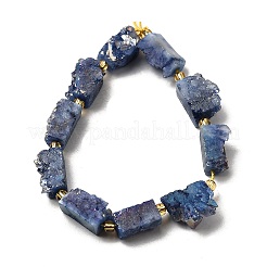 Electroplated Natural Druzy Agate Beads Strands&nbsp;G-R012-A02-04
