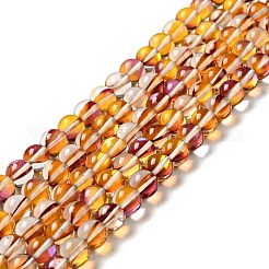 Electroplated Synthetic Moonstone Beads Strands&nbsp;G-F143-A03-M