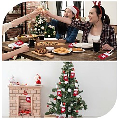 Christmas Socks Non Woven Fabric Cutlery Set Bags&nbsp;LS-AJEW-WH0329-96
