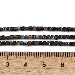 天然サファイアビーズ連売り  キューブ  2x2x2mm  穴：0.5mm  約190個/連  14.96''（38センチメートル）&nbsp;G-RM241221-K21