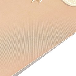 長方形のちょう結びイヤリング ディスプレイ カード  カップケーキ模様  桃パフ  15.4x9.05x0.04cm  穴：2mm&nbsp;CDIS-P007-H01