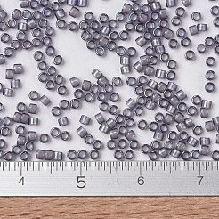 MIYUKIデリカビーズ  シリンダー  日本製シードビーズ  11/0  （db1789)白い裏地アメジストab  1.3x1.6mm  穴：0.8mm  約10000個/袋  50 G /袋&nbsp;SEED-X0054-DB1789