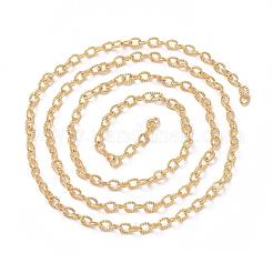 Soldered Brass Textured Cable Chains&nbsp;CHC-G005-01G
