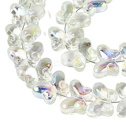 Baking Paint Electroplate Transparent Glass Beads Strands&nbsp;EGLA-Q136-03A-04