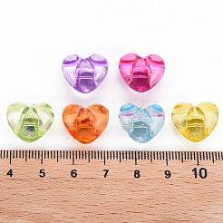 1-Hole Transparent Acrylic Buttons&nbsp;TACR-S154-53B