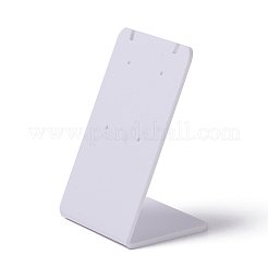 アクリルイヤリングスタンドディスプレイ  L字型  ホワイト  3.6x4.95x7cm&nbsp;EDIS-F005-03A
