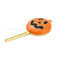Halloween Brass Enamel Pendants&nbsp;KK-F915-01E-G