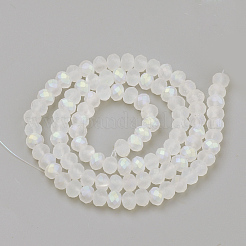 Electroplate Glass Beads Strands&nbsp;X-EGLA-S141-6mm-01E