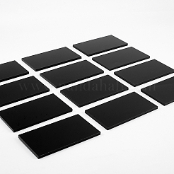 長方形のアクリル板  テーブルトップディスプレイスタンド用  ブラック  90x50x4mm&nbsp;SACR-BC0001-01