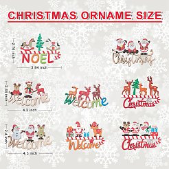 8Pcs 8 Style Christmas Decorative Wooden Door Sign&nbsp;sgFIND-SZ0005-74