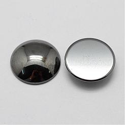 磁気無し合成ヘマタイトカボション  半円/ドーム  16x4mm&nbsp;G-P162-05-16mm