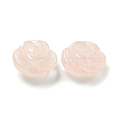 Natural Rose Quartz Carved Flower Scattered Beads&nbsp;G-O156-B-38