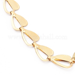 PVD Vacuum Plating 304 Stainless Steel Link Chain Necklaces&nbsp;NJEW-O123-03G