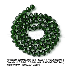 Electroplate Glass Beads Strands&nbsp;EGLA-FS0001-42B