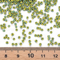 12/0 ガラスシードビーズ  不透明な色が染み込む  ミディアムシーグリーン  2mm  穴：0.8mm&nbsp;SEED-S005-25