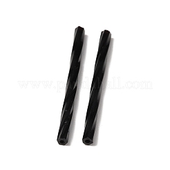 Opaque Colours Glass Twist Bugle Beads&nbsp;GLAA-WH0031-49G