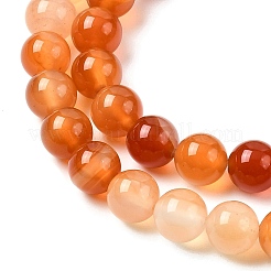 Natural Red Agate Beads Strands&nbsp;G-B167-A12-8mm