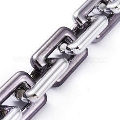Handmade CCB Plastic Cable Chains&nbsp;AJEW-JB00666-03