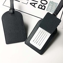 CutHollow 4Pcs PU Leather Luggage Tag&nbsp;OFST-CL0001-01A-03