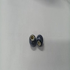 Handmade Porcelain Beads&nbsp;PORC-WH0002-05D