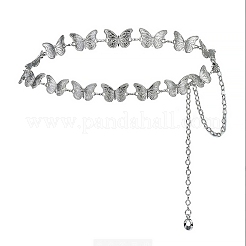 Zinc Alloy Butterfly Link Waist Chains&nbsp;WG2D3D9-01
