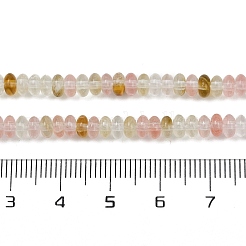 ウォーターメロンストーンガラスビーズ連売り  ロンデル  4.5x2mm  穴：0.8mm  約160~165個/連  15.35''（39センチメートル）&nbsp;G-U026-B02-4mm
