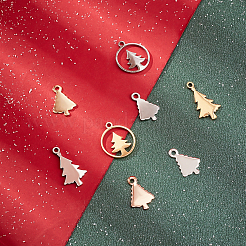16Pcs 8 Style 304 Stainless Steel Charms&nbsp;STAS-PH0004-16