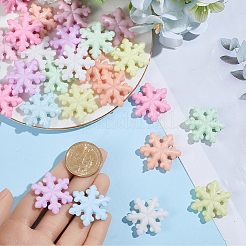 36Pcs 9 Colors Luminous Transparent & Opaque Acrylic Beads&nbsp;OACR-SC0002-80