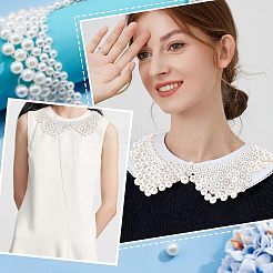 Vintage ABS Imitation Pearl Bib&nbsp;DIY-FG0003-08