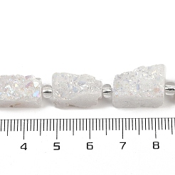 Electroplated Natural Druzy Agate Beads Strands&nbsp;G-R012-A02-02