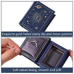 Book Shaped PU Leather Tie Clip Storage Boxes&nbsp;CON-CA0001-034A
