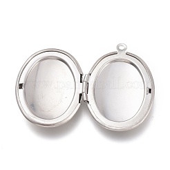 Tarnish Resistant 316 Stainless Steel Locket Pendants&nbsp;STAS-Z010-01
