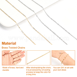 65.8 Feet 2 Colors Brass Cable Chains&nbsp;CHC-BC0001-14