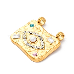 304 Stainless Steel Rhinestone Pendants&nbsp;STAS-I331-04G