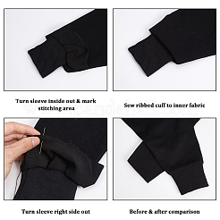 Cotton Elastic Rib Fabric Cuffs&nbsp;AJEW-WH20006-476B