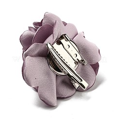 Fabric Rose Flower Brooch for Women&nbsp;JEWB-B011-01C