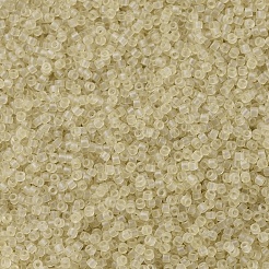 MIYUKIデリカビーズ  シリンダー  日本製シードビーズ  11/0  （db0382)マット透明な淡いトパーズの光沢  1.3x1.6mm  穴：0.8mm  約2000PCS /ボトル  10 G /ボトル&nbsp;SEED-JP0008-DB0382
