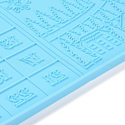 Christmas Theme Rectangle Wall Decoration Silicone Molds&nbsp;LS-DIY-K051-07