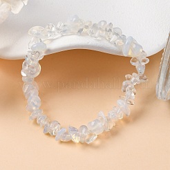 Unisex Chip Opalite Beaded Stretch Bracelets&nbsp;BJEW-S143-10