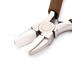 45# Steel Flat Nose Pliers with Non-Slip Comfort Grip Handles & Jaw Cover&nbsp;TOOL-N008-08