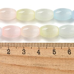 Macaron Color Natural Selenite Beads Strands&nbsp;G-B102-A01-01