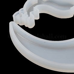 月のDIYシルエットシリコン型  レジン型  UVレジン用  エポキシ樹脂工芸品作り  鹿  131x130x10mm&nbsp;DIY-F148-02B