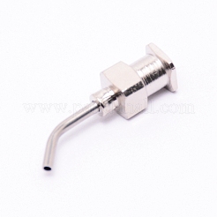 ステンレス鋼の鈍い先端の分配針  ステンレス鋼色  22.5~25x6~6.5x5.5mm  穴：4mm  ヘッド：1.64mm&nbsp;TOOL-WH0121-60C
