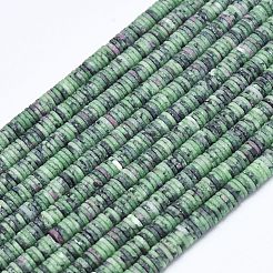 Natural Ruby in Zoisite Beads Strands&nbsp;G-P575-B29-6x1mm