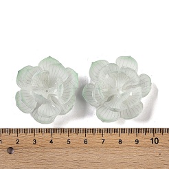 蓮の形のアクリルビーズキャップを模した  DIYのジュエリーには  ライムグリーン  36~44.5x18mm  穴：1.2mm&nbsp;SACR-A008-06B